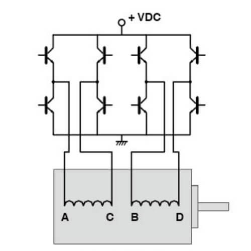 2-bosqich (bipolyar) Styper Motor